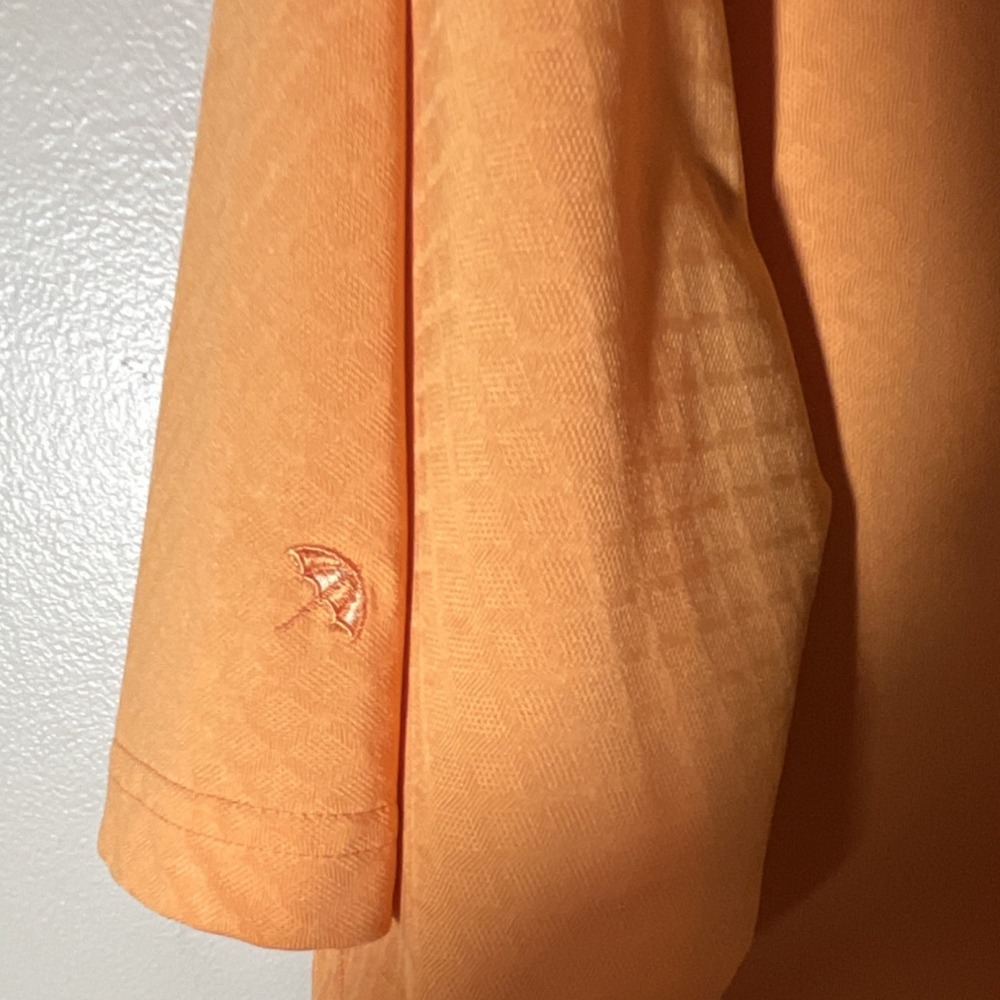 Arnold Palmer Men's Polo Shirt XL Orange Short Sleeve 100% Polyester Golf - Picture 4 of 6